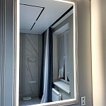 Миниатюра Прямоугольное зеркало с фронтальной подсветкой