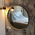 Миниатюра Круглое зеркало в стиле лофт