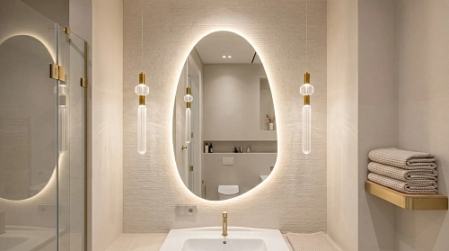 При заказе зеркала с подсветкой — подогрев в подарок!