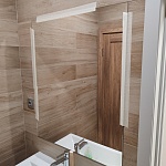 Миниатюра Квадратное зеркало в ванную