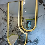 Миниатюра Арочное зеркало с подсветкой в раме мдф