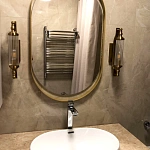 Миниатюра Овальное зеркало в стиле лофт