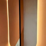 Миниатюра Капсульное зеркало с подсветкой для ванной