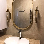 Миниатюра Овальное зеркало в стиле лофт