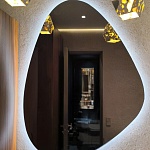 Миниатюра Фигурное зеркало капля с подсветкой