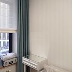 Миниатюра Фигурное зеркало с подсветкой в спальню